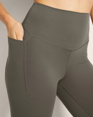 DARK GRAY OLIVE - High-Waist Pocket Leggings | Soma