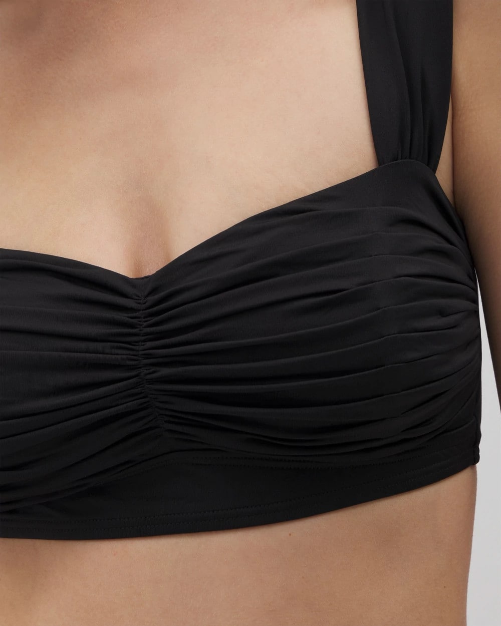 BLACK - Soma Swim Ruched Bikini Top | Soma