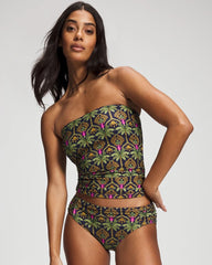 PALMY PATTERNS NAVY - Bandeau Tankini Top | Soma