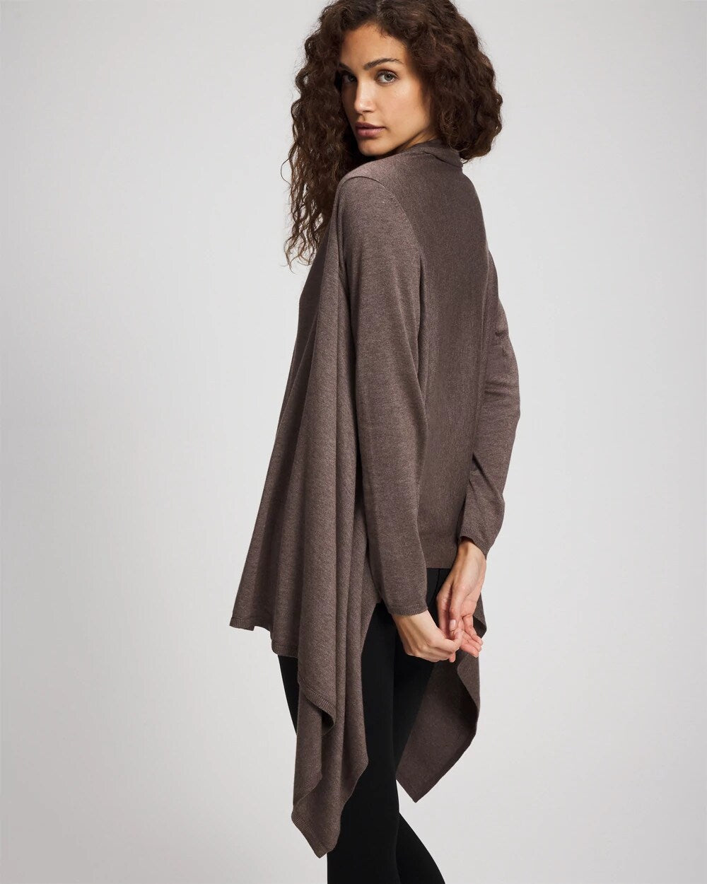 HEATHER COCOA - Sweater Travel Wrap | Soma