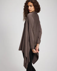 HEATHER COCOA - Sweater Travel Wrap | Soma