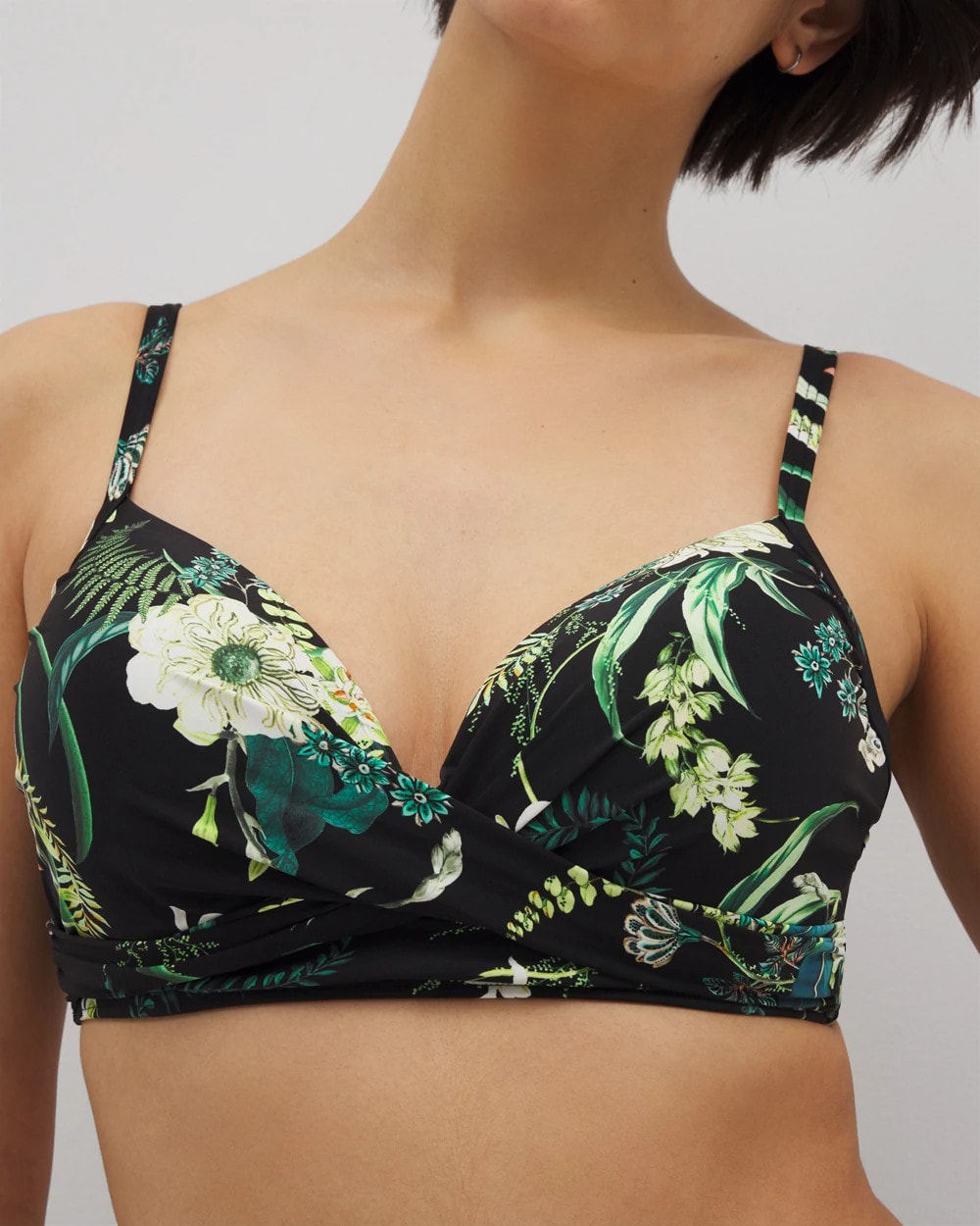 TROPICAL TWIST BLACK - Twist Bikini Top | Soma