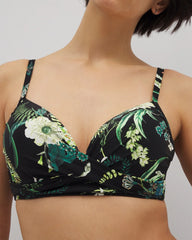 TROPICAL TWIST BLACK - Twist Bikini Top | Soma