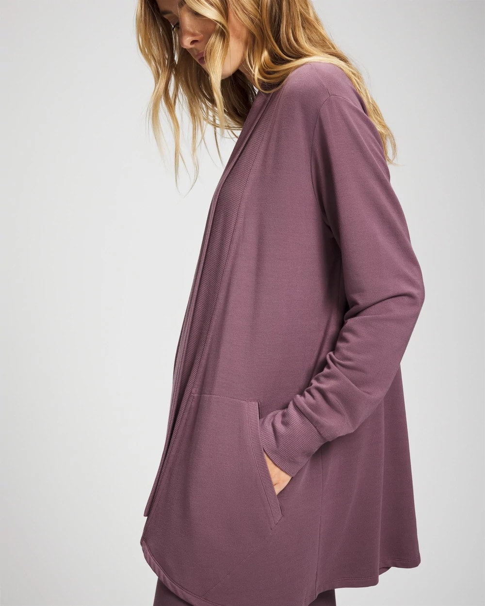 PURPLE FLINT - Ultrasoft Fleece Cardigan | Soma