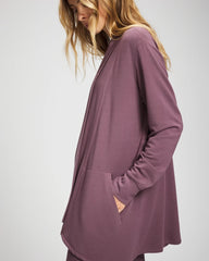 PURPLE FLINT - Ultrasoft Fleece Cardigan | Soma