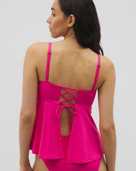 CAMELLIA ROSE - Soma Swim Flyaway Tankini Top | Soma
