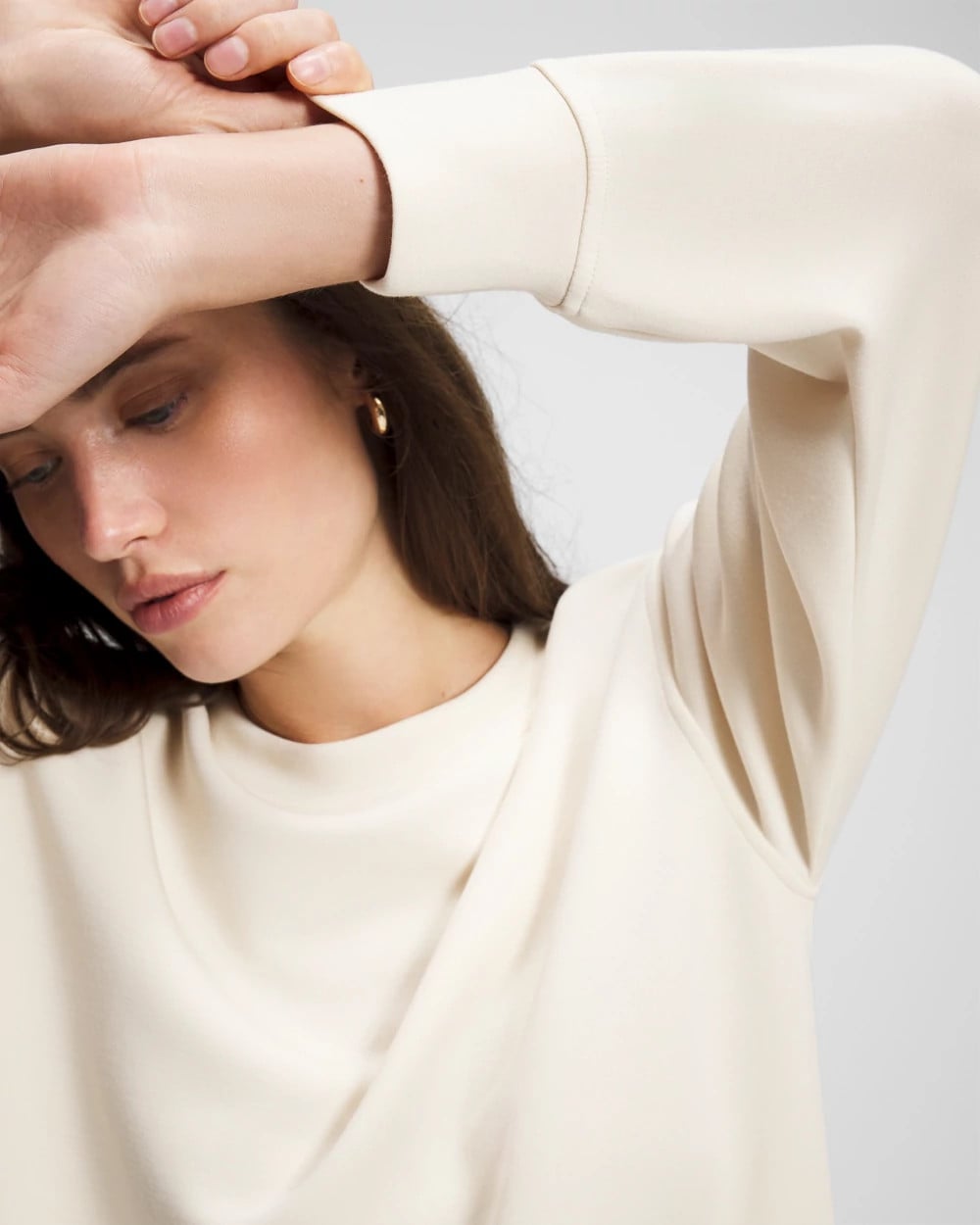 PARCHMENT - Modern Modal Crewneck Sweatshirt | Soma