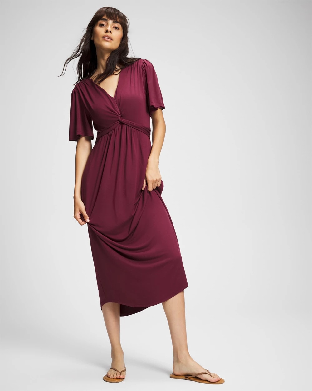 VELVET PLUM - Pamilla Midi Bra Dress | Soma
