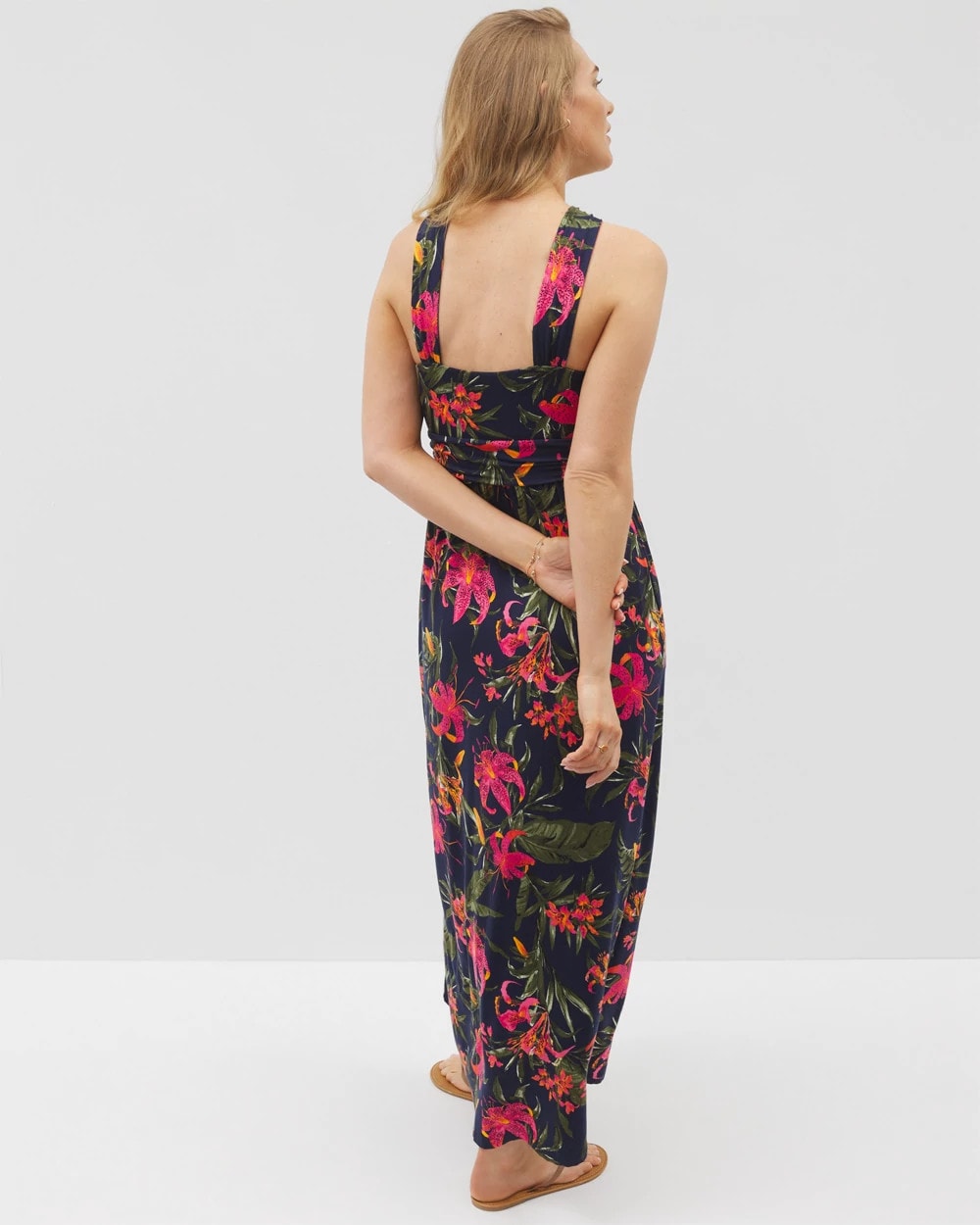 LE TIGRE TROPIC NAVY - Bayside Halter Maxi Bra Dress | Soma