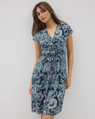 SHOW OFF PAISLEY NAVY - Twist Short Bra Dress | Soma