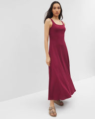 GARNET - Rib Square Neck Lounge Dress | Soma