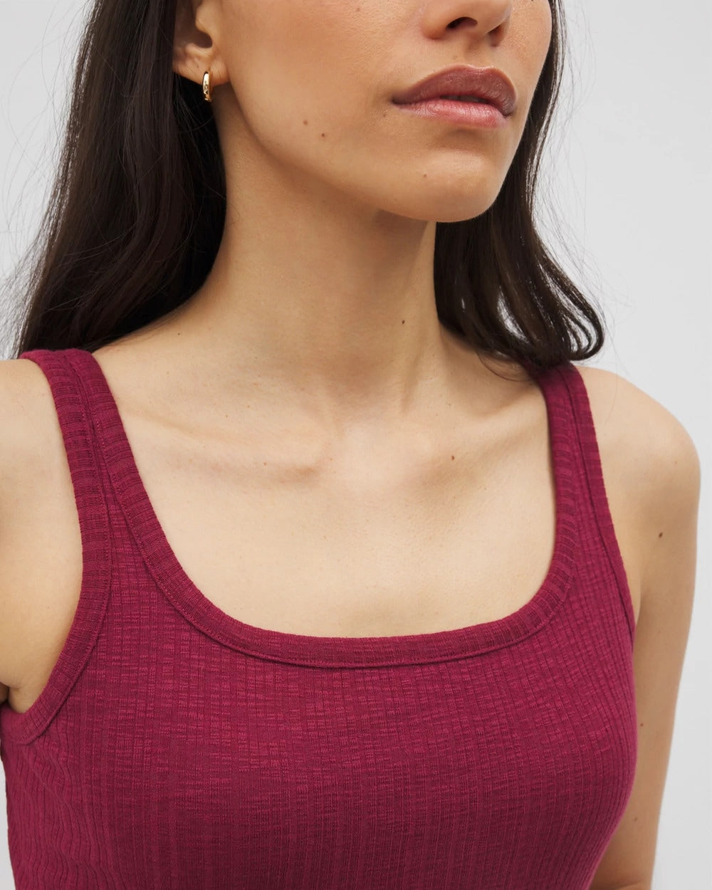 GARNET - Rib Square Neck Lounge Dress | Soma