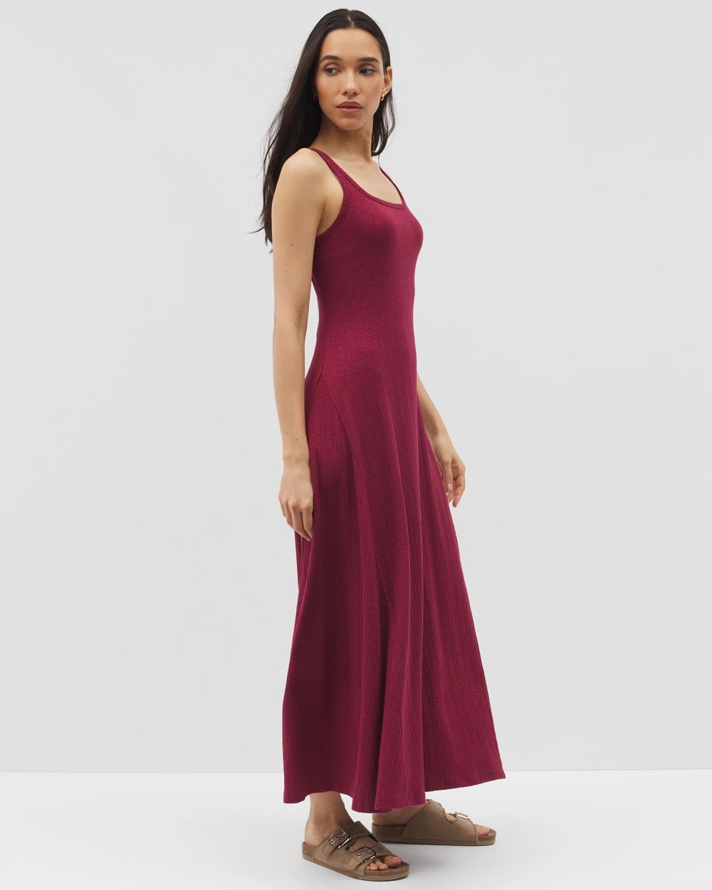 GARNET - Rib Square Neck Lounge Dress | Soma