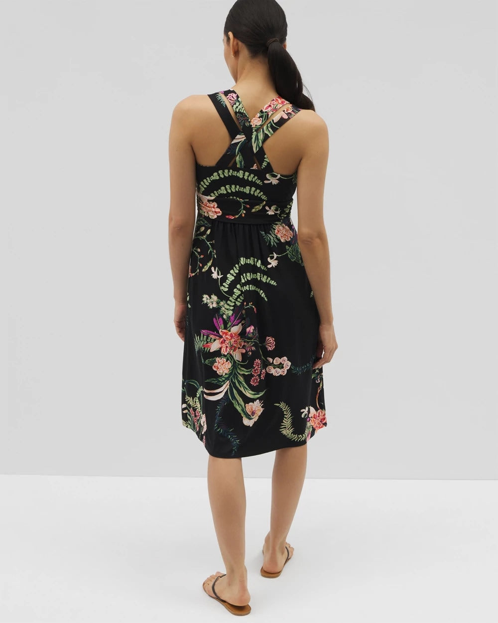 PARADISE PLUMES DRAMA G B - Cross Back Strap Bra Dress | Soma