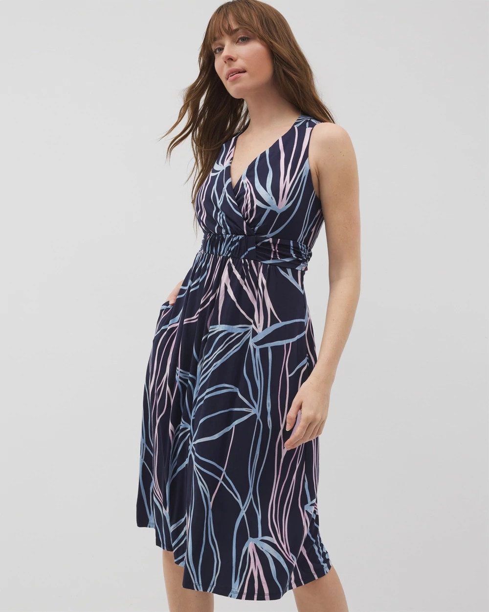 SO RELEAFED GRAND NAVY - Cross Back Strap Bra Dress | Soma