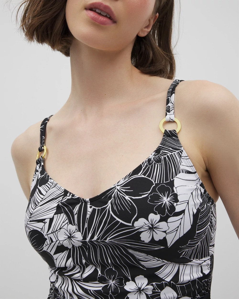 BLACK - Scoop Neck Tankini | Soma