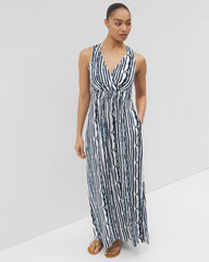 WAVES STRIPE COCONUT - Isla Cross Back Maxi Bra Dress | Soma