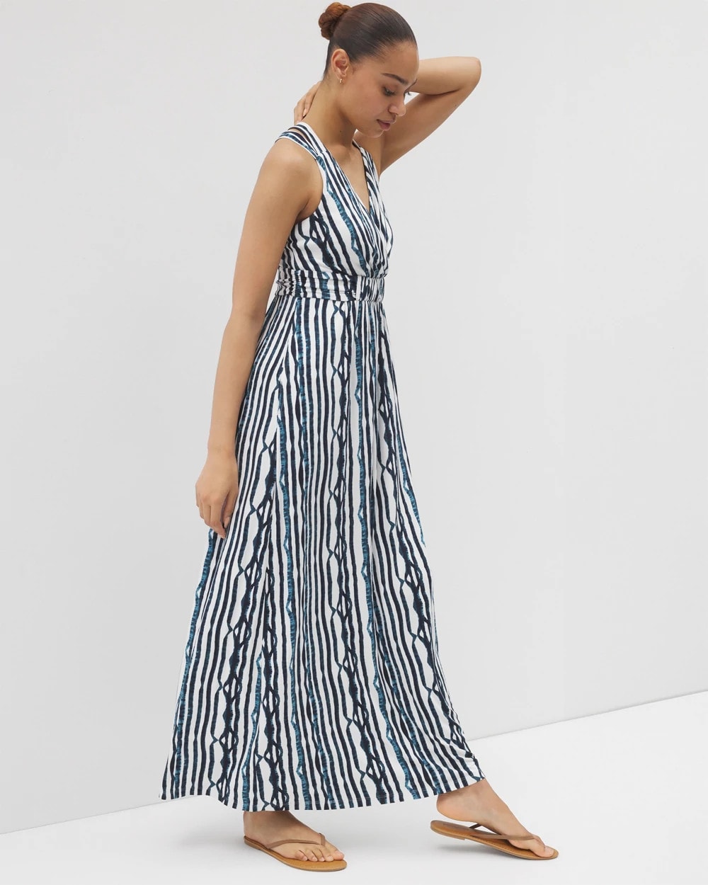WAVES STRIPE COCONUT - Isla Cross Back Maxi Bra Dress | Soma