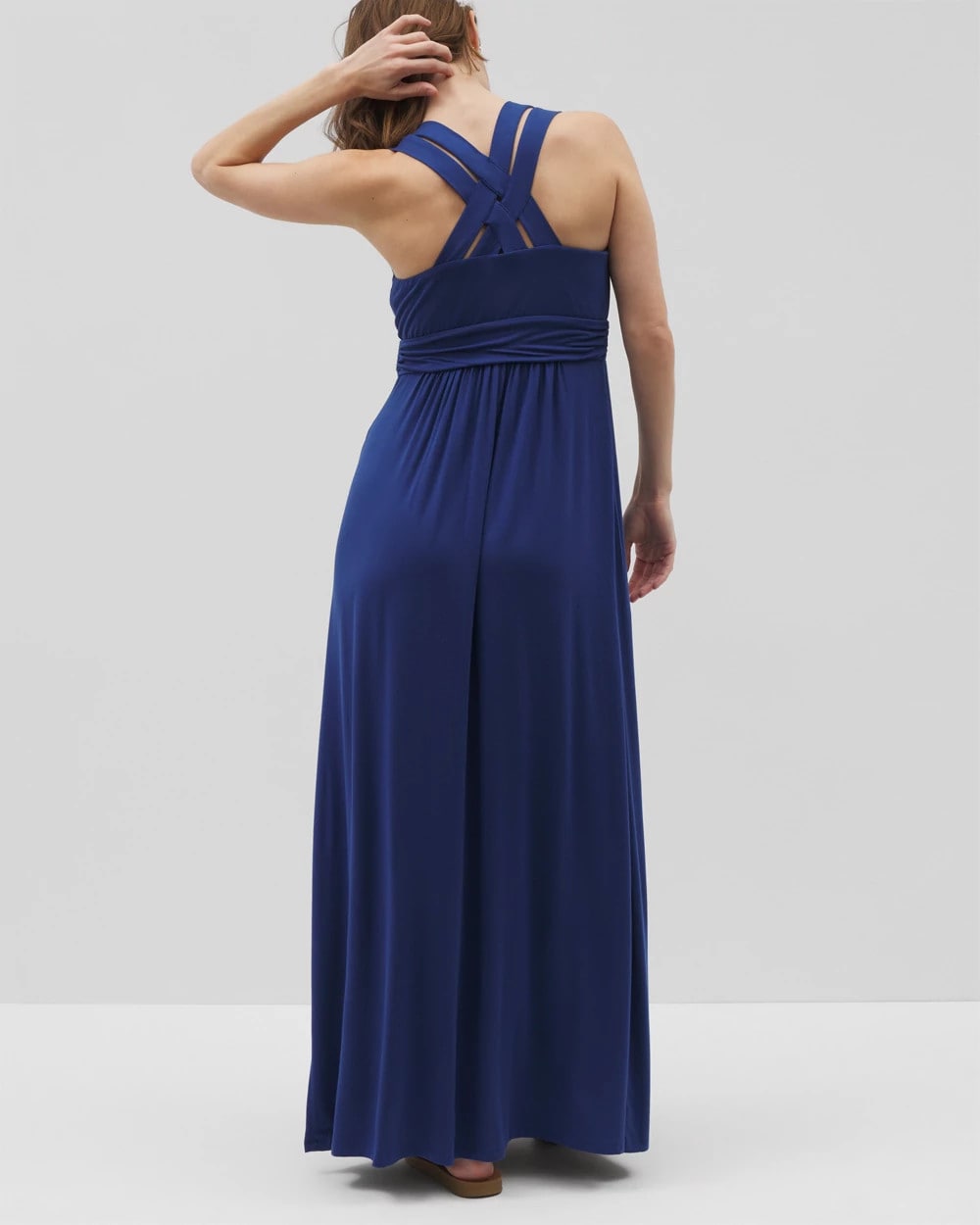 NAVY PEONY - Isla Cross Back Maxi Bra Dress | Soma