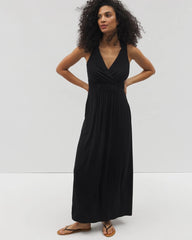 BLACK - Isla Cross Back Maxi Bra Dress | Soma