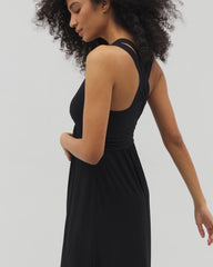 BLACK - Isla Cross Back Maxi Bra Dress | Soma