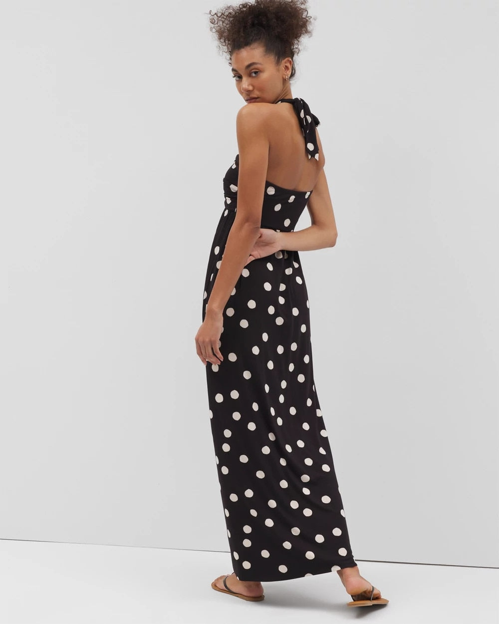 MOVEMENT DOT BLACK - Retreat Maxi Bra Dress | Soma