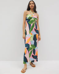 FLIRTY FLORA DARK SEA - Retreat Maxi Bra Dress | Soma
