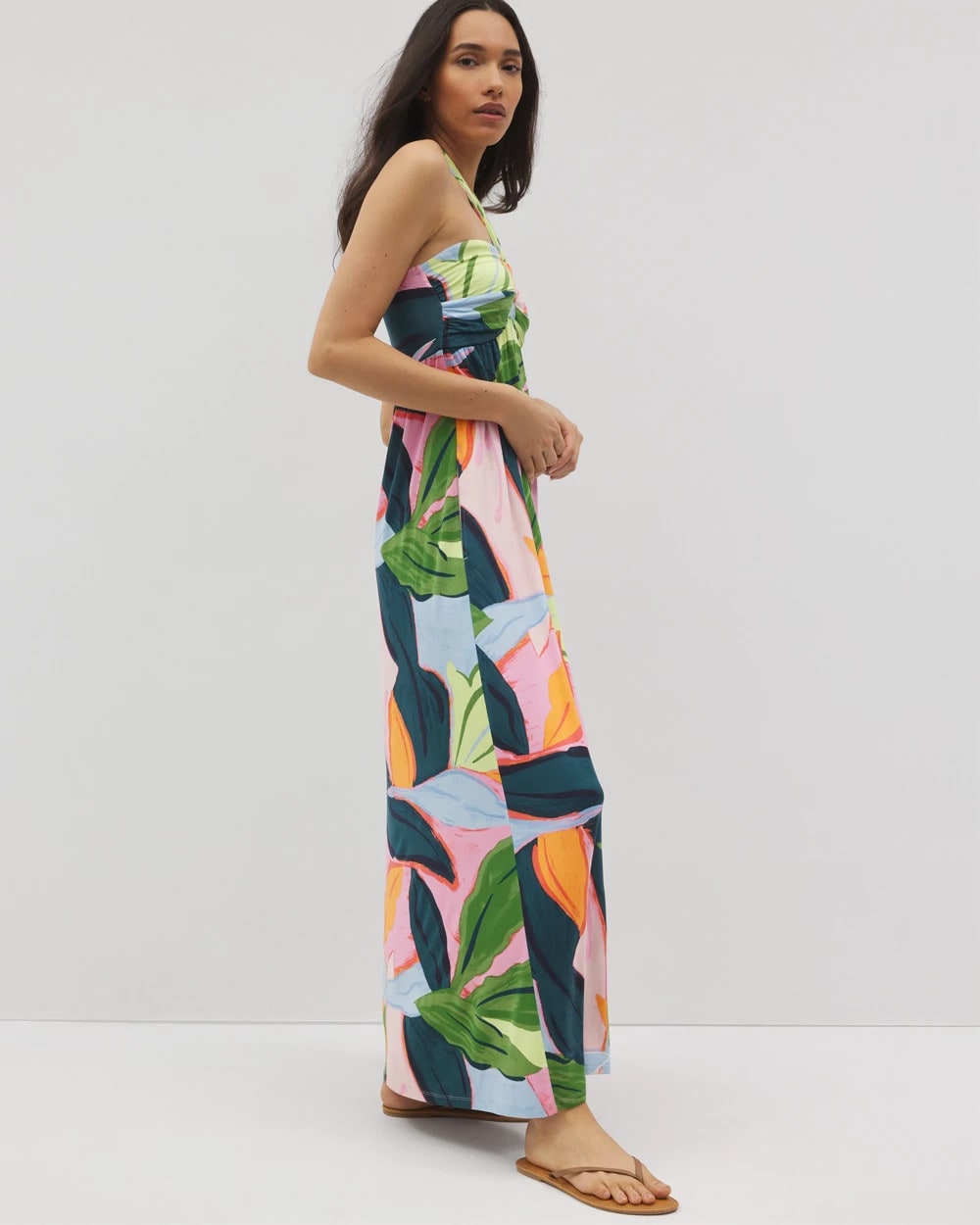 FLIRTY FLORA DARK SEA - Retreat Maxi Bra Dress | Soma