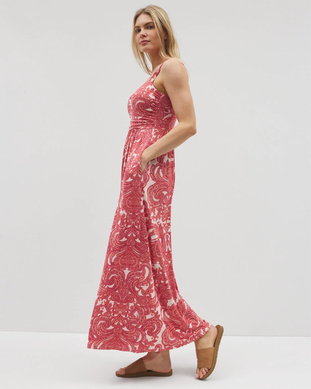 SHOW OFF PAISLEY PEACH - Bahia Maxi Bra Dress | Soma