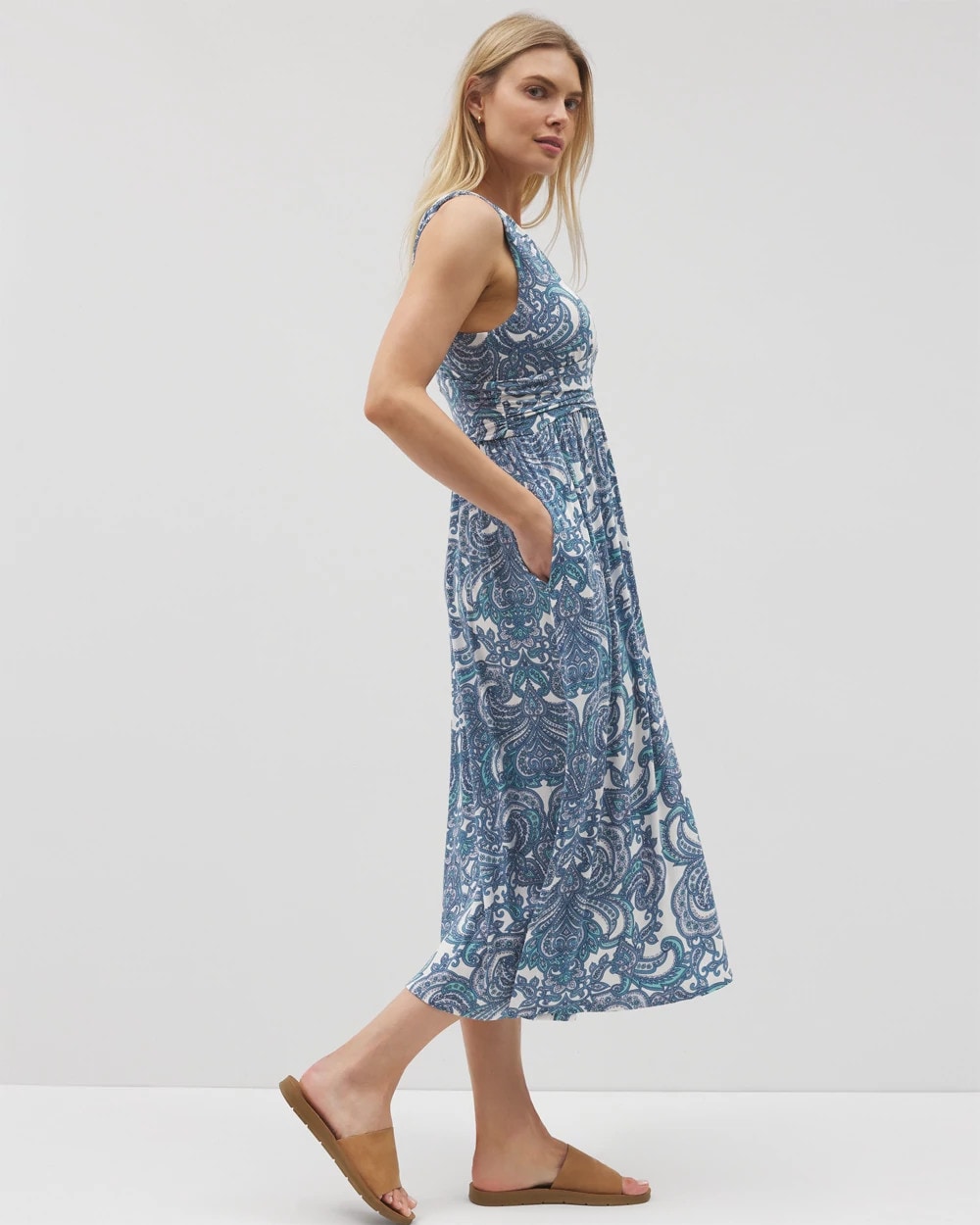 SHOW OFF PAISLEY COCONUT - Goddess Midi Bra Dress | Soma