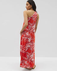 PALM PERFECT G GOJI BERRY - One-Shoulder Maxi Bra Dress | Soma