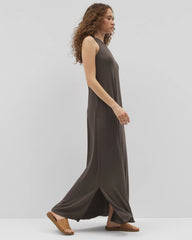 DARK GRAY OLIVE - One-Shoulder Maxi Bra Dress | Soma