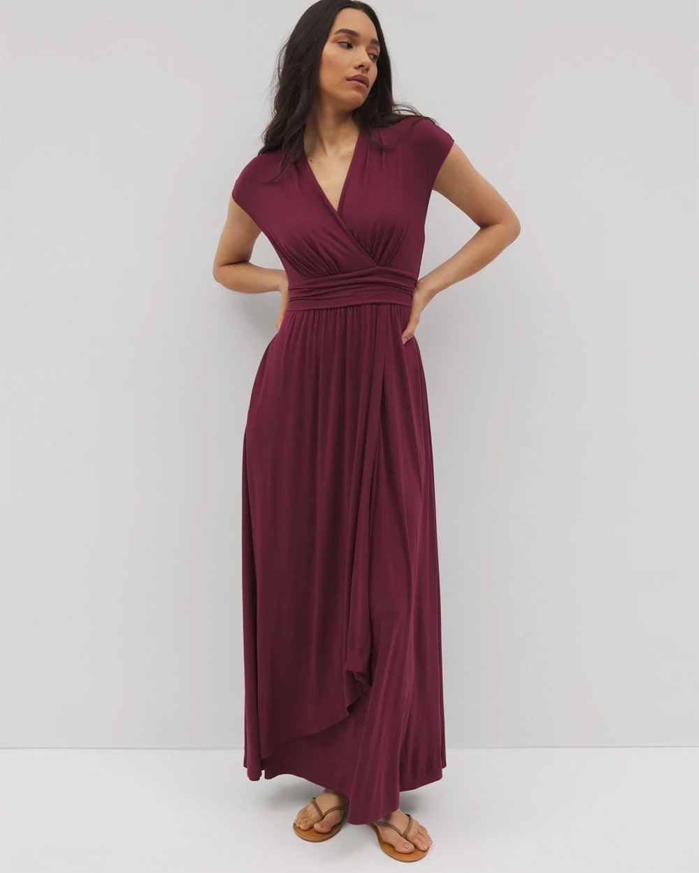 VELVET PLUM - Serenity Maxi Bra Dress | Soma