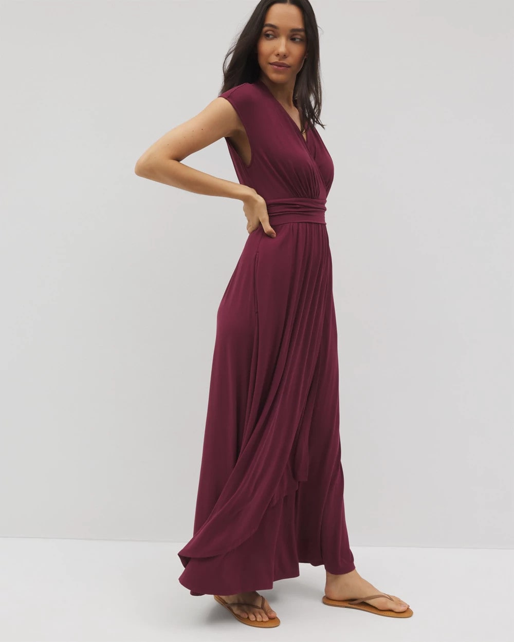 VELVET PLUM - Serenity Maxi Bra Dress | Soma