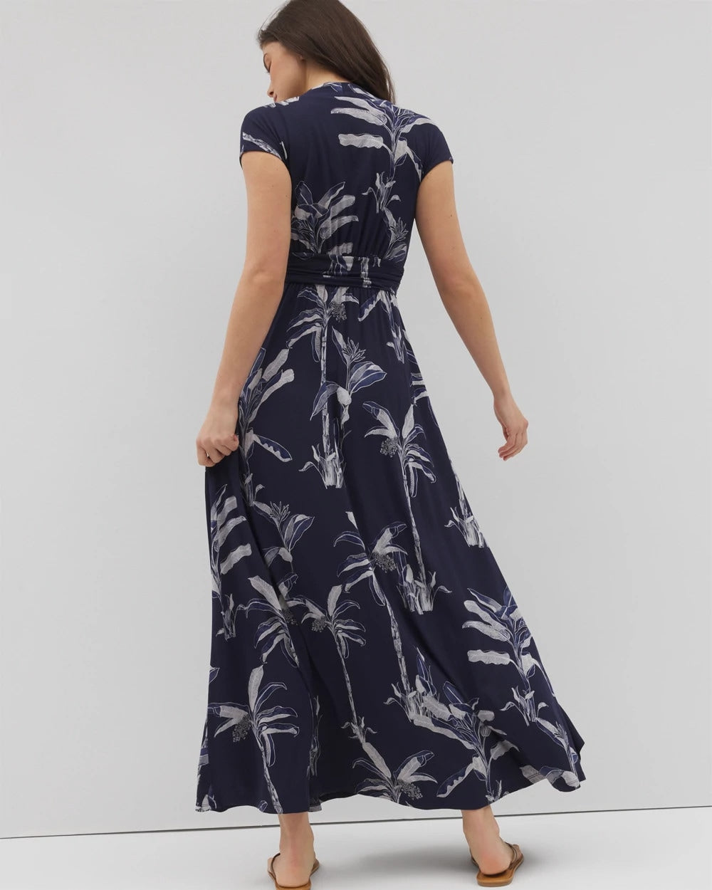 PALM TOILE NIGHTFALL NAVY - Serenity Maxi Bra Dress | Soma