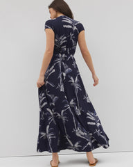 PALM TOILE NIGHTFALL NAVY - Serenity Maxi Bra Dress | Soma