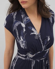 PALM TOILE NIGHTFALL NAVY - Serenity Maxi Bra Dress | Soma