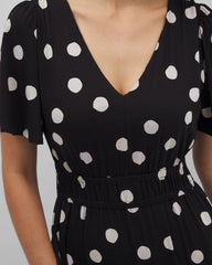 MOVEMENT DOT BLACK - Oasis Midi Bra Dress | Soma