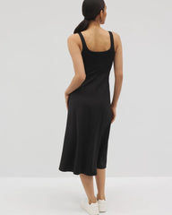 BLACK - Lounge Square Neck Midi Dress | Soma