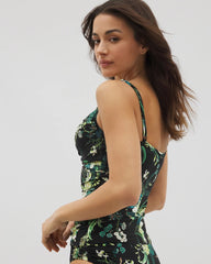 TROPICAL TWIST BLACK - Twist Tankini Top | Soma