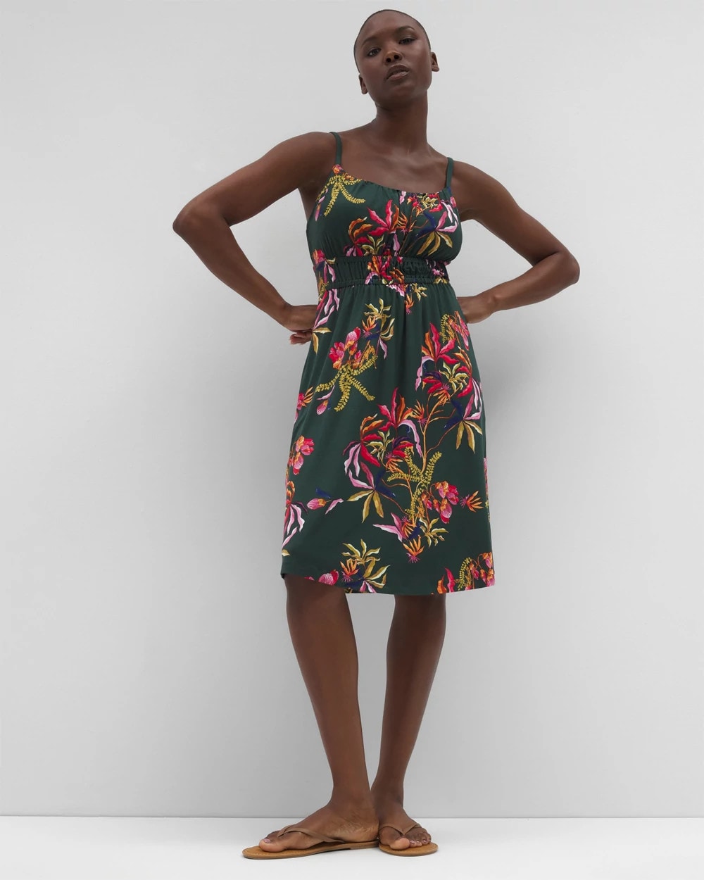 SUNRISE FLORA M EMERALD - Paradiso Short Bra Dress | Soma