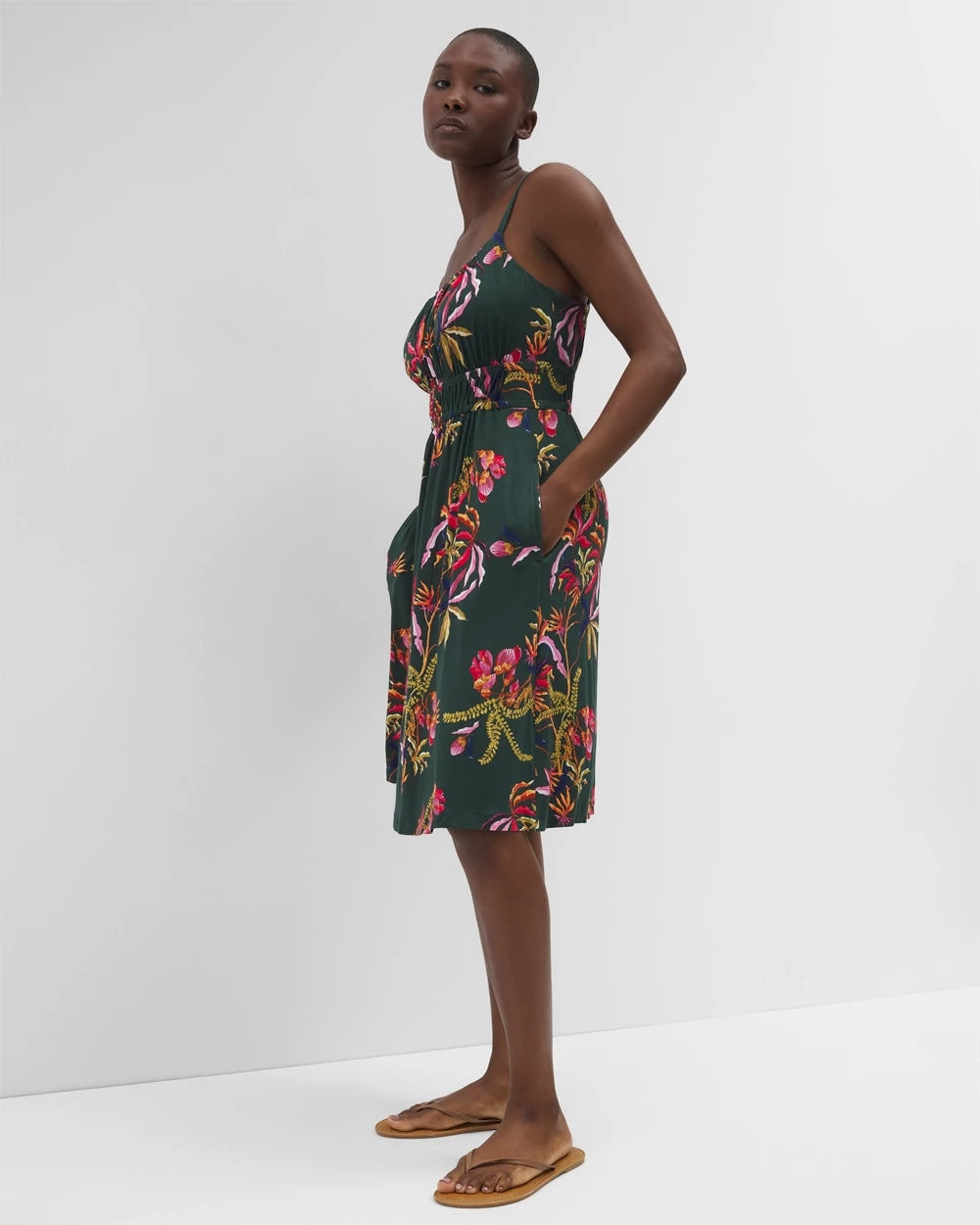 SUNRISE FLORA M EMERALD - Paradiso Short Bra Dress | Soma