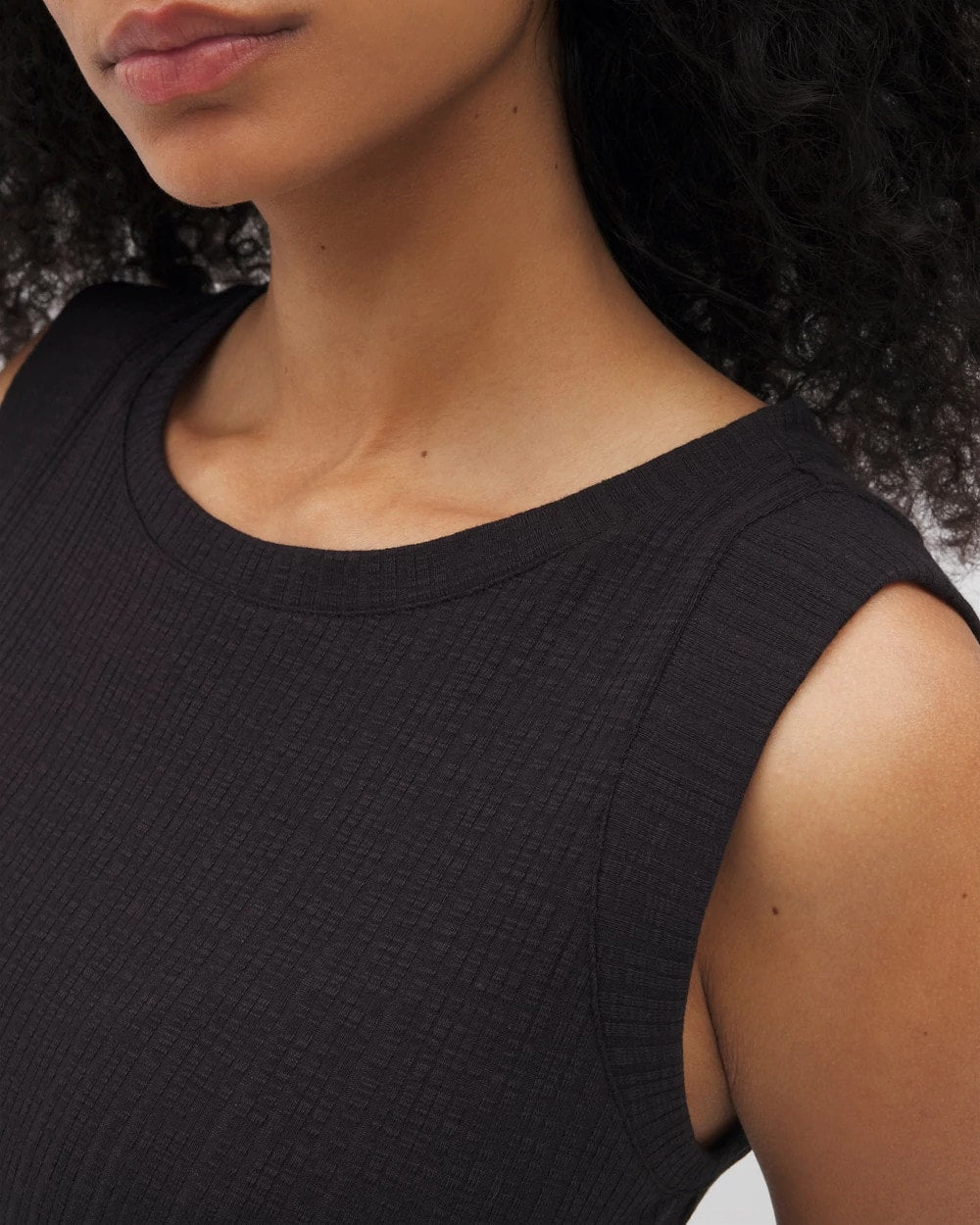 BLACK - Rib Lounge Short Dress | Soma