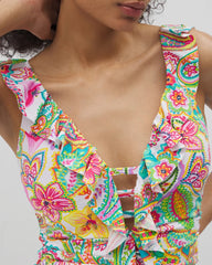 MULTI - Bleu Rod Beattie All Set for Summer Ruffle Tankini | Soma