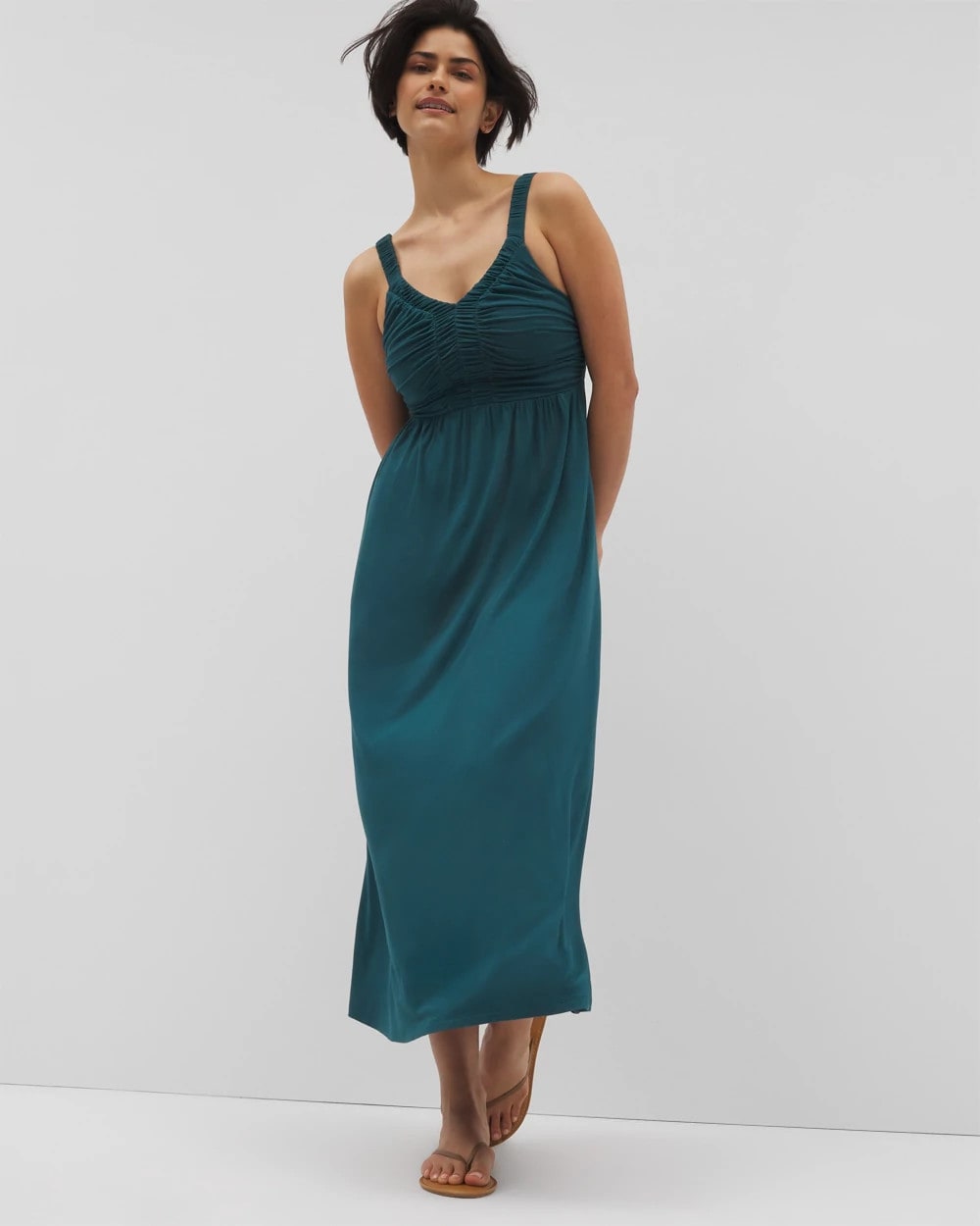 DEEP TEAL - Cabana Midi Bra Dress | Soma