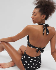 MOVEMENT DOT MINI B - Shirred Halterkini Top | Soma