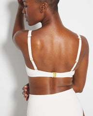 COCONUT WATER - Ring Master Draped Underwire Swim Top | Soma