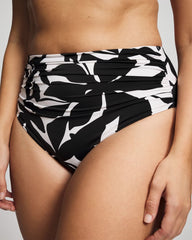 MEANDERING LEAF BLACK - High-Waist Enbliss Bottom | Soma