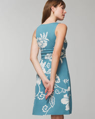GARDEN TAPESTRY G BLUE - Draped Empire Short Bra Dress | Soma