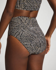 BLACK MULTI - On The Dot High Waist Bottom | Soma